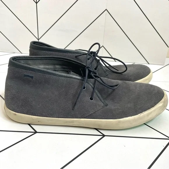 Camper | Suede Lace Up Chukka Ankle Boot Sneakers Gray Size 45 - Picture 2 of 15